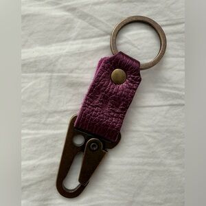 Portland Leather Goods Short PLG keychain in Ultraviolet